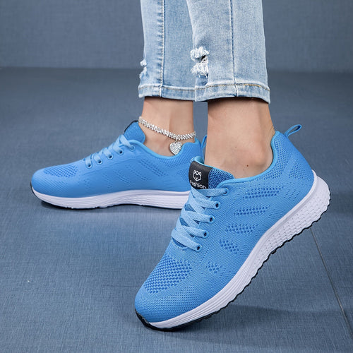 Amara | Women's Knit Lace-Up Orthopedic Sneakers