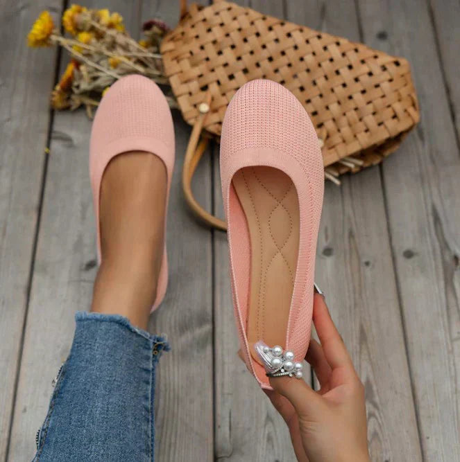Brina | Women's Knit Slip-On Ballet Flats