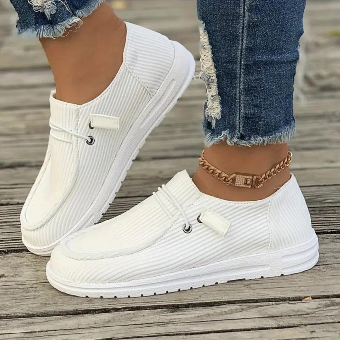 Nina | Women's Corduroy Slip-On Everyday Sneakers