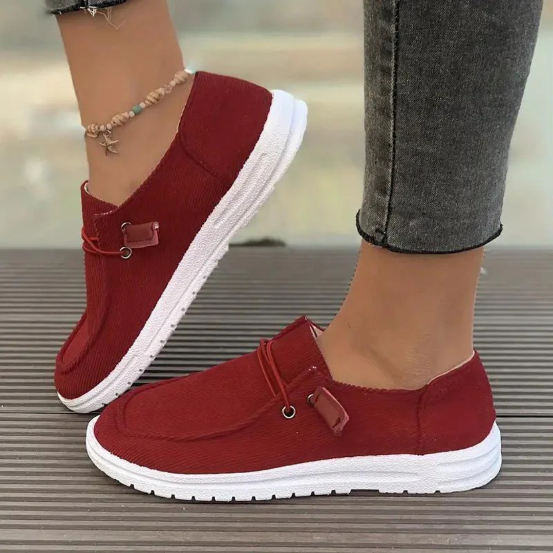 Nina | Women's Corduroy Slip-On Everyday Sneakers
