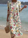 Erica | Elegant Multicolor Floral Dress