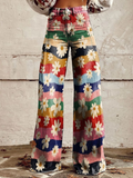 Cynthia | Elegant Multicolor Floral Pants