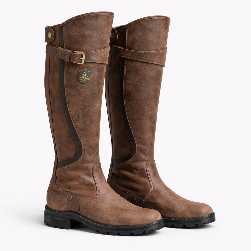 Aria | Women's Knee High Riding Style Leather Boots