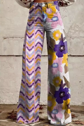 Isadora | Stylish Multicolor Boho Flower Pants