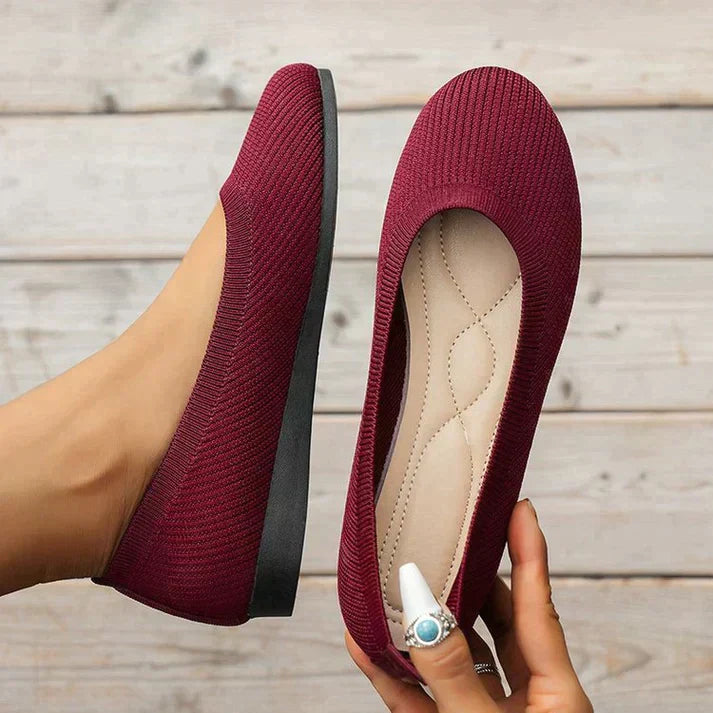 Brina | Women's Knit Slip-On Ballet Flats