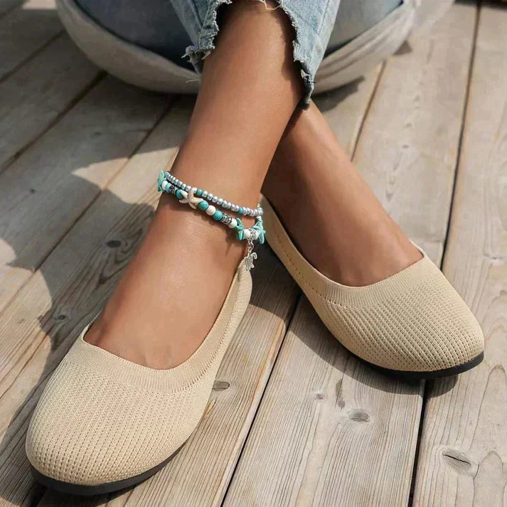 Daphne | Women's Knit Slip-On Ballet Style Flats