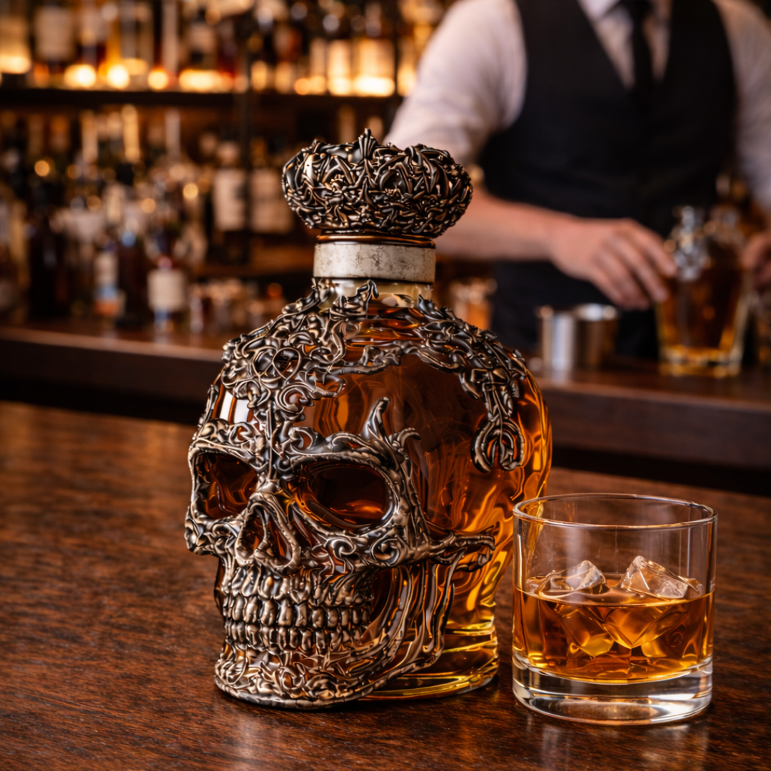 Stephen | Whisky Bottle Skulls Design