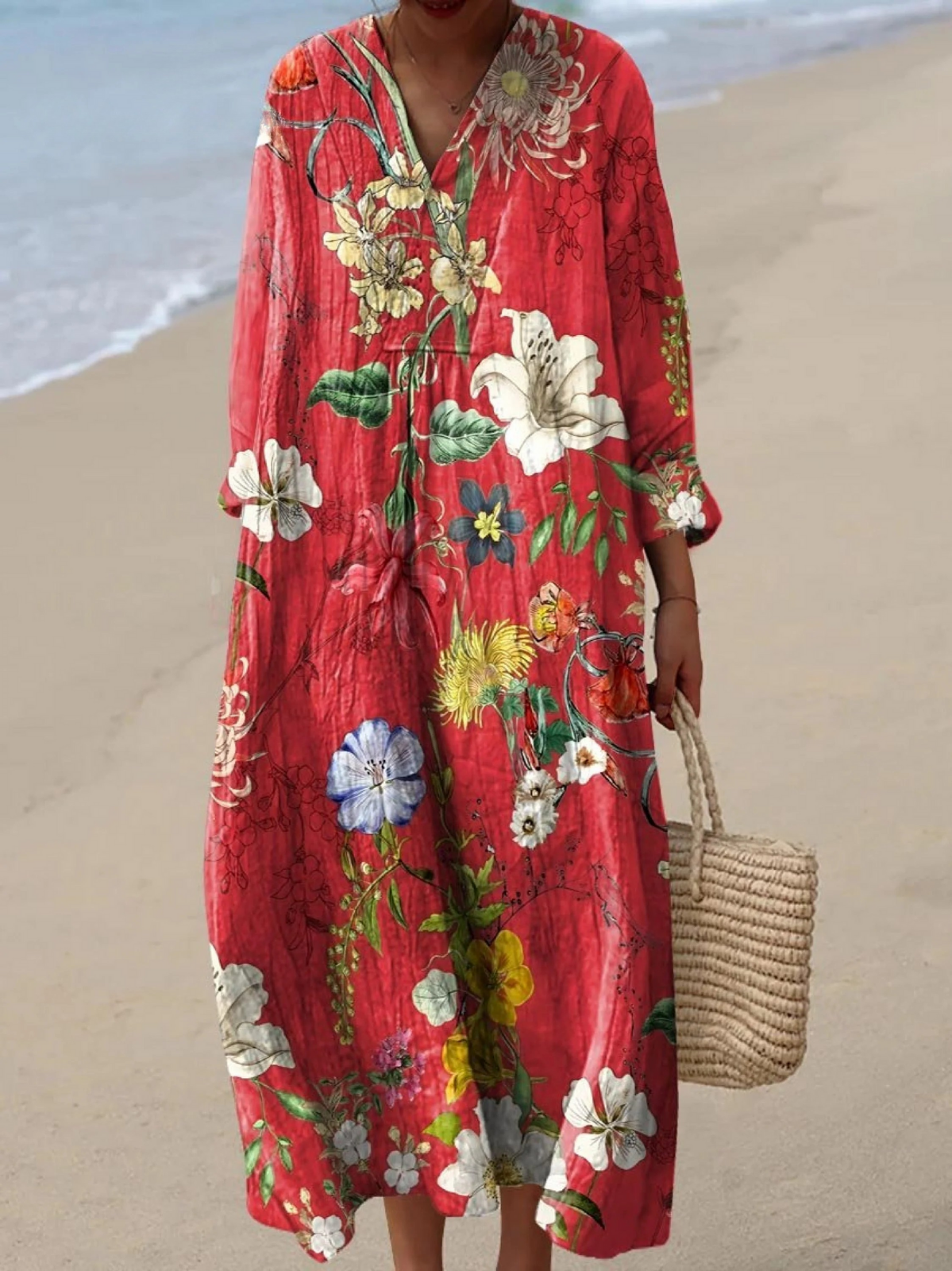 Aurelia | Vintage Lovely Floral Art Print Dress