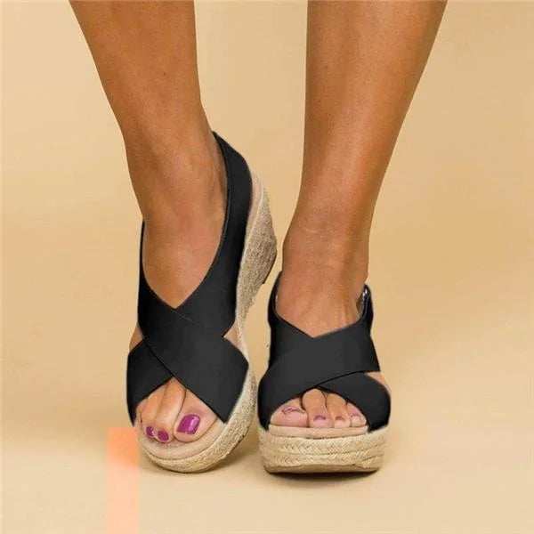 Zoe | Women's Espadrille Wedge Strap Sandals