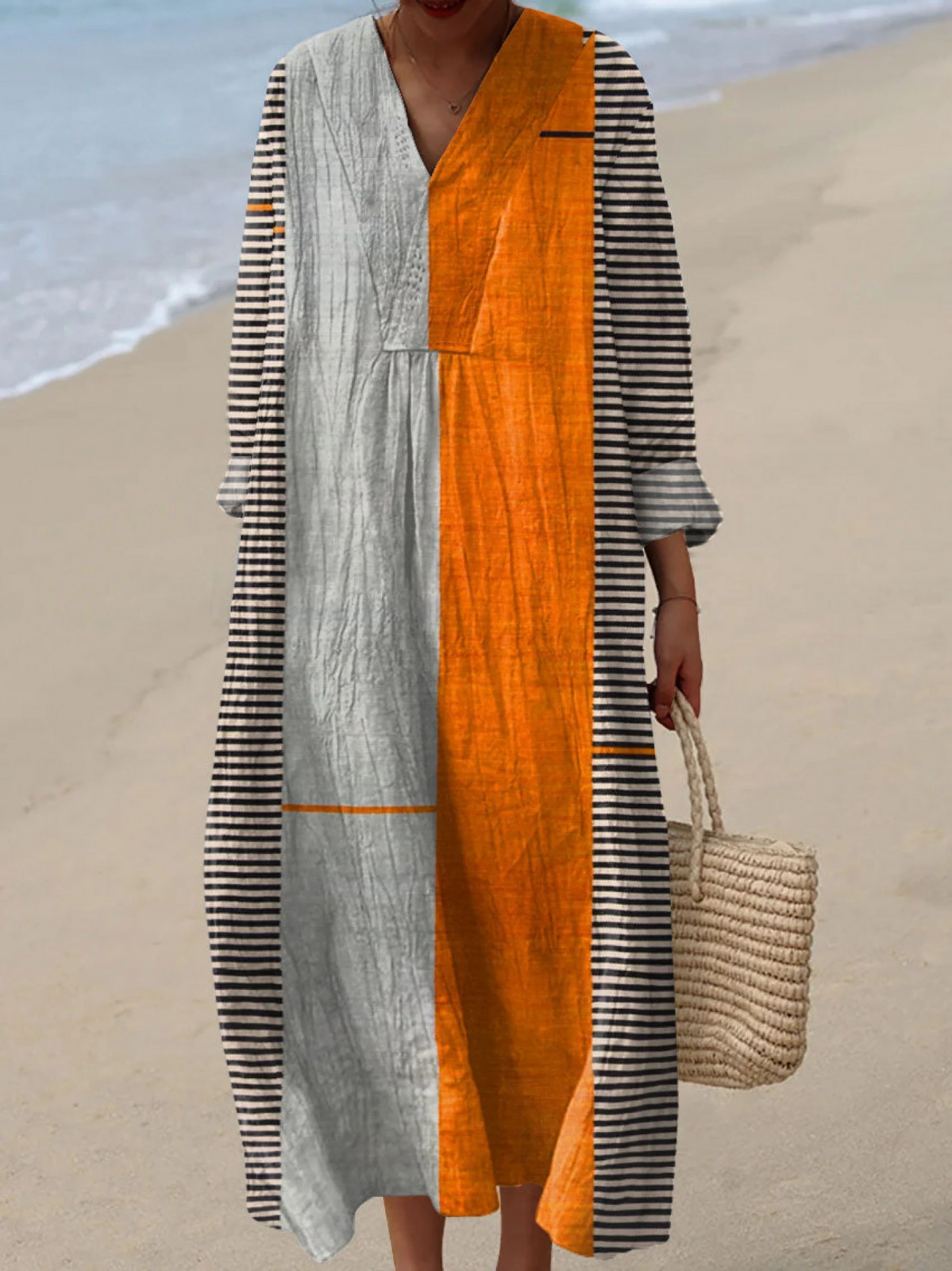 Victoria | Vintage Boho Geometry Art Dress