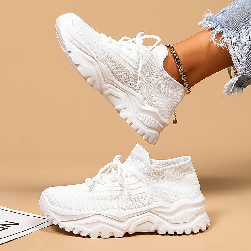 Noelle | Women's Orthopedic Lace-Up Platform Sneakers