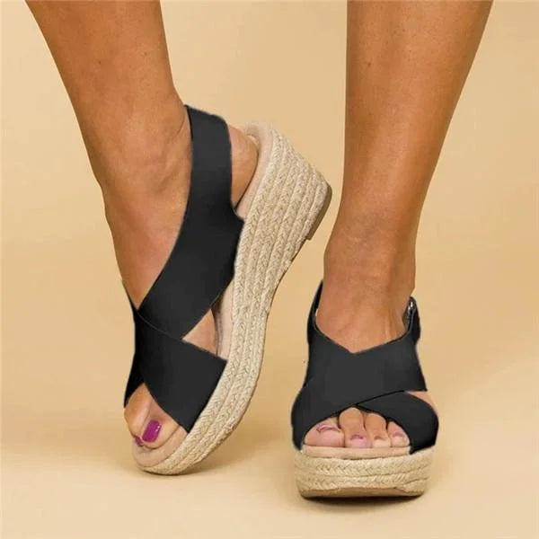 Zoe | Women's Espadrille Wedge Strap Sandals