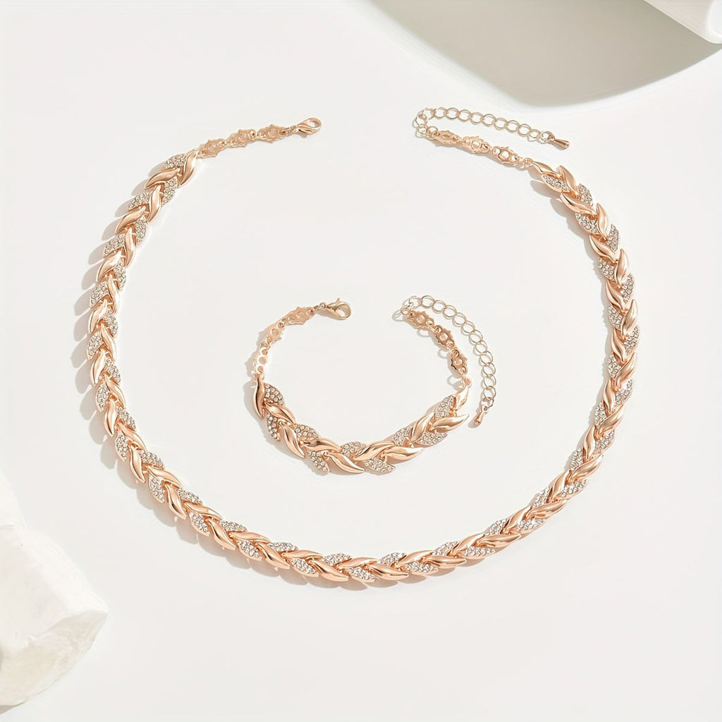Marlene | Elegant Necklace and Bracelet Set