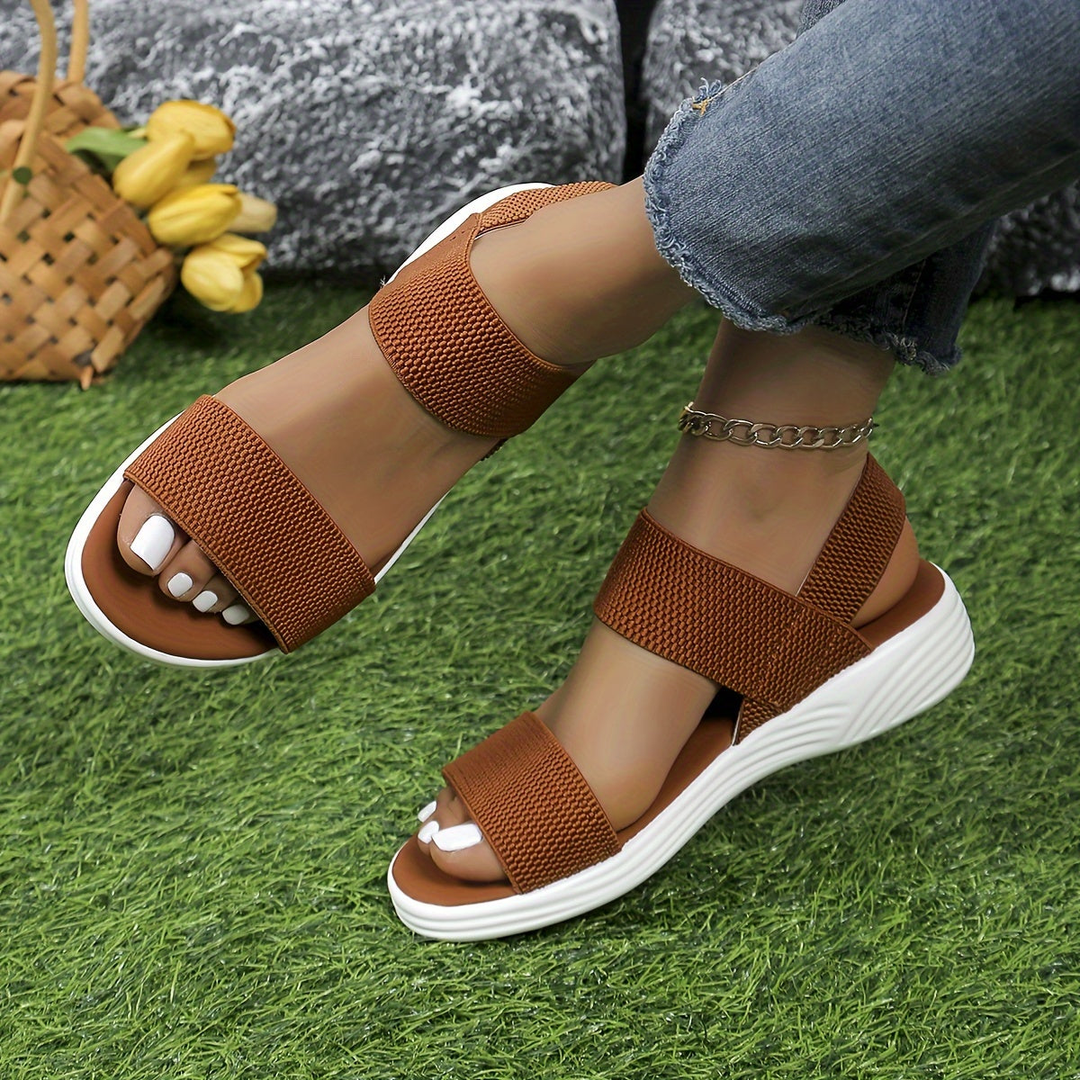 Ayla | Women's Adjustable Strap Orthopedic Flat Sandals