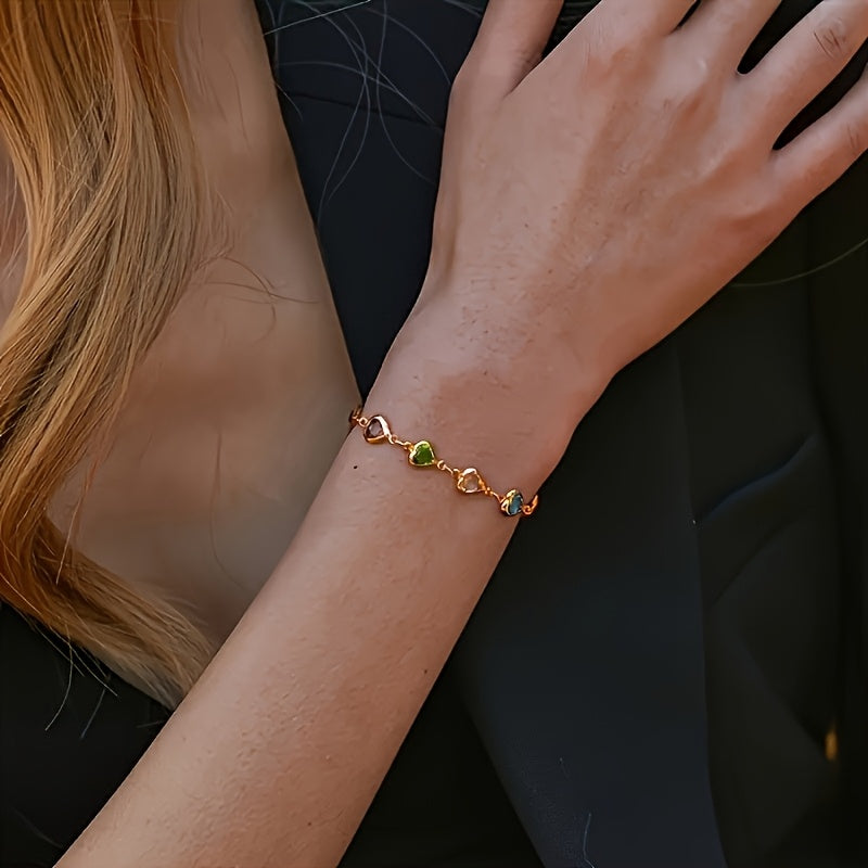 Gail | Stylish Multicolor Heart Shape Bracelet