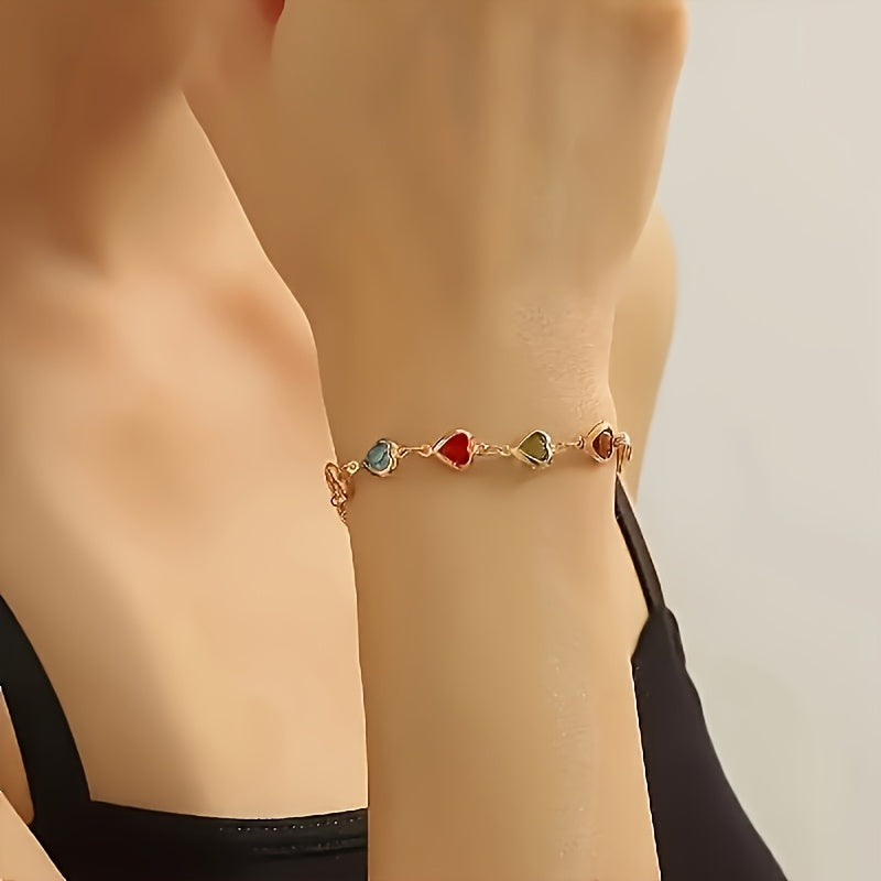 Gail | Stylish Multicolor Heart Shape Bracelet
