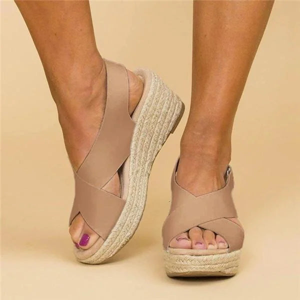 Zoe | Women's Espadrille Wedge Strap Sandals