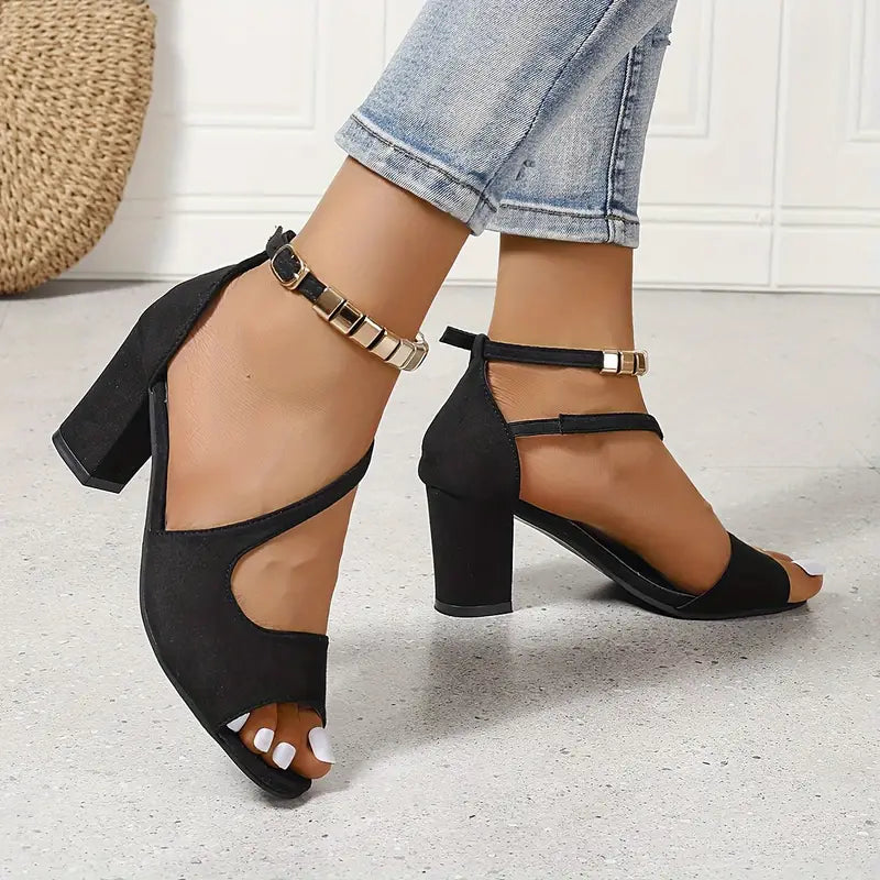 Vera | Women's Chunky Heel Ankle Strap Sandals