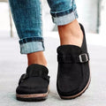Elara | Women's Orthopedic Slip-On Suede Buckle Loafers