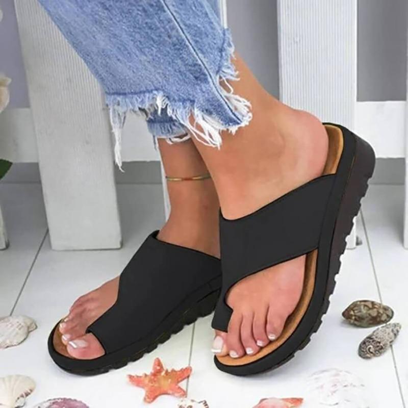 Elena | Women's Orthopedic Cross Strap Slide Sandals