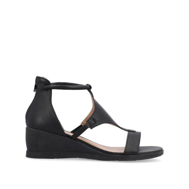 Petra | Women's T-Strap Wedge Heel Sandals