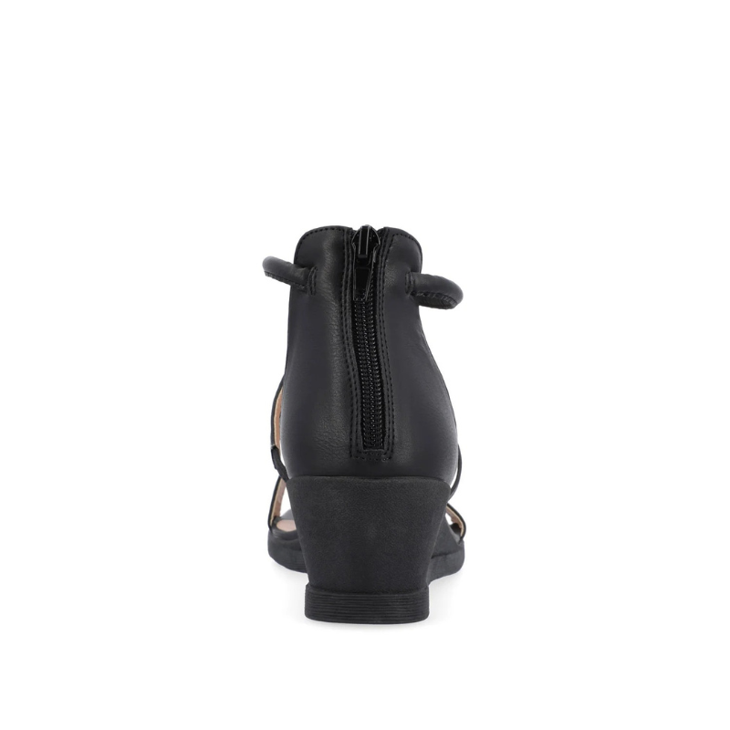 Elara | Women's T-Strap Platform Wedge Sandals