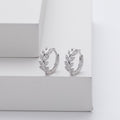 Diana | Elegant Silver and Gold Leaf Earrings