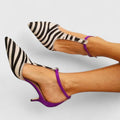 Isabella | Sophisticated Zebra Striped Heels