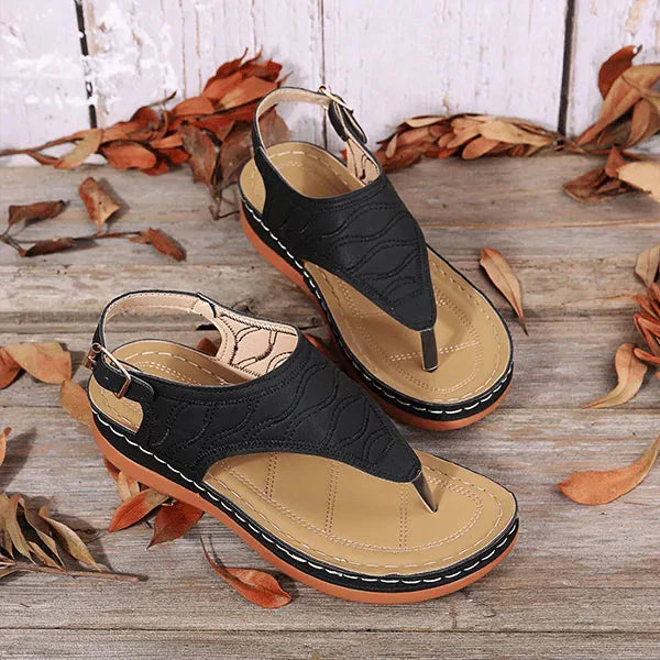 Mila | Women's Open Toe Slingback Flat Sandals