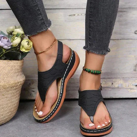 Mila | Women's Open Toe Slingback Flat Sandals