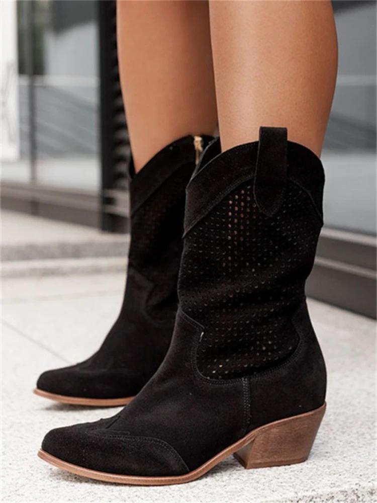 Harper | Women's Low Heel Orthopedic Cowboy Boots