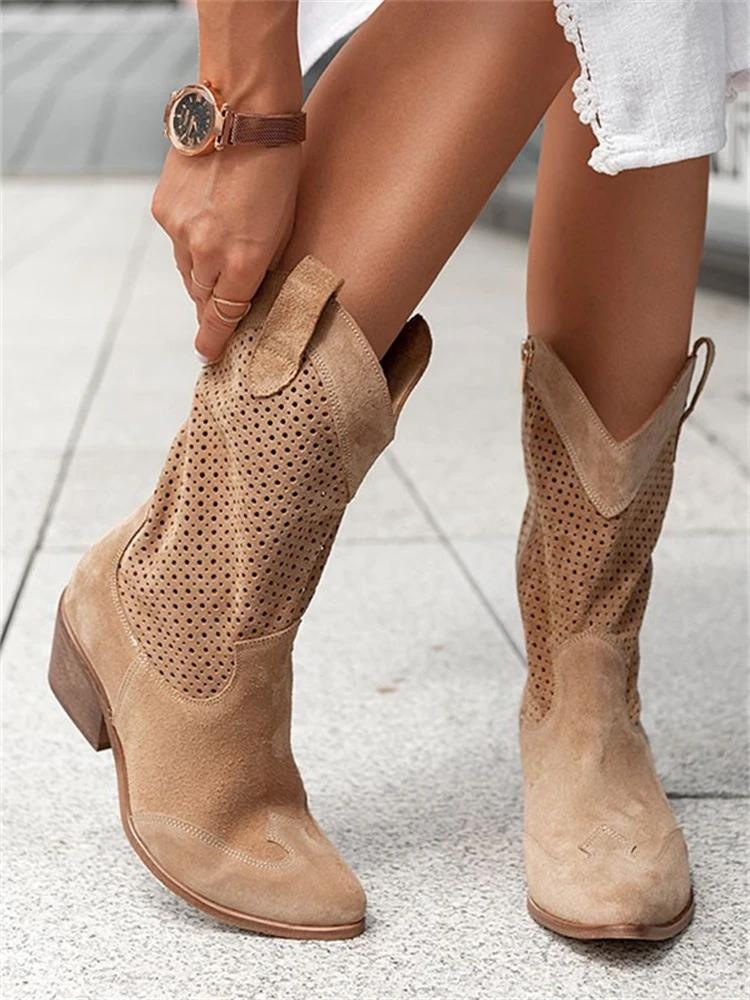 Harper | Women's Low Heel Orthopedic Cowboy Boots