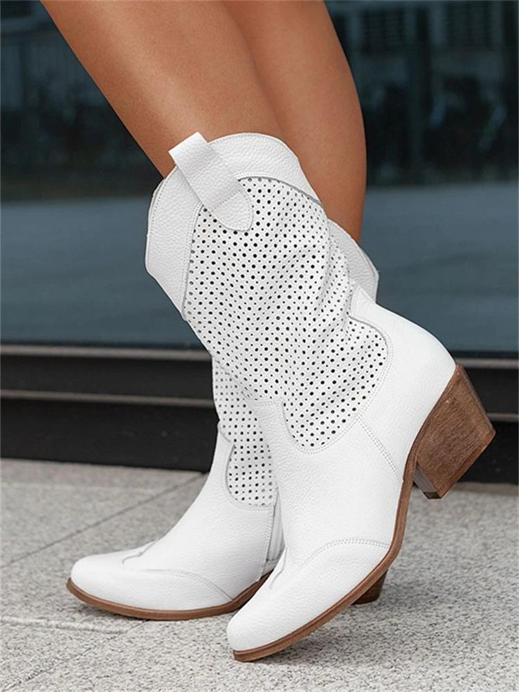 Harper | Women's Low Heel Orthopedic Cowboy Boots