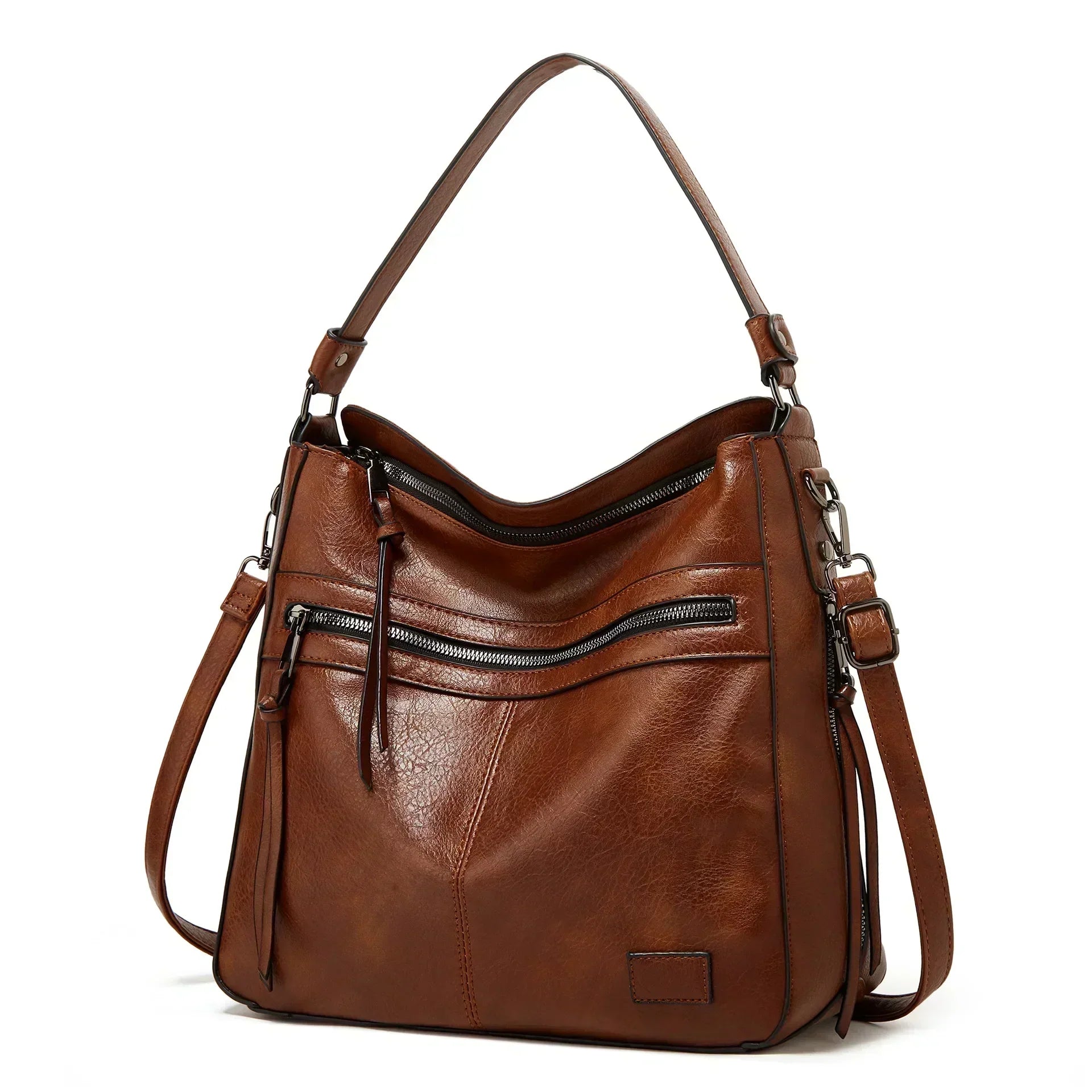Selena | Classic Retro Zipper Shoulder Bag