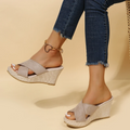 Freya | Women's Cross Strap Platform Sandals