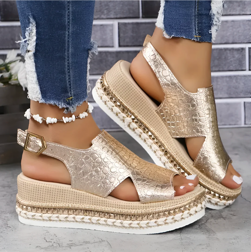 Aria | Women's Orthopedic Slingback Wedge Heel Sandals