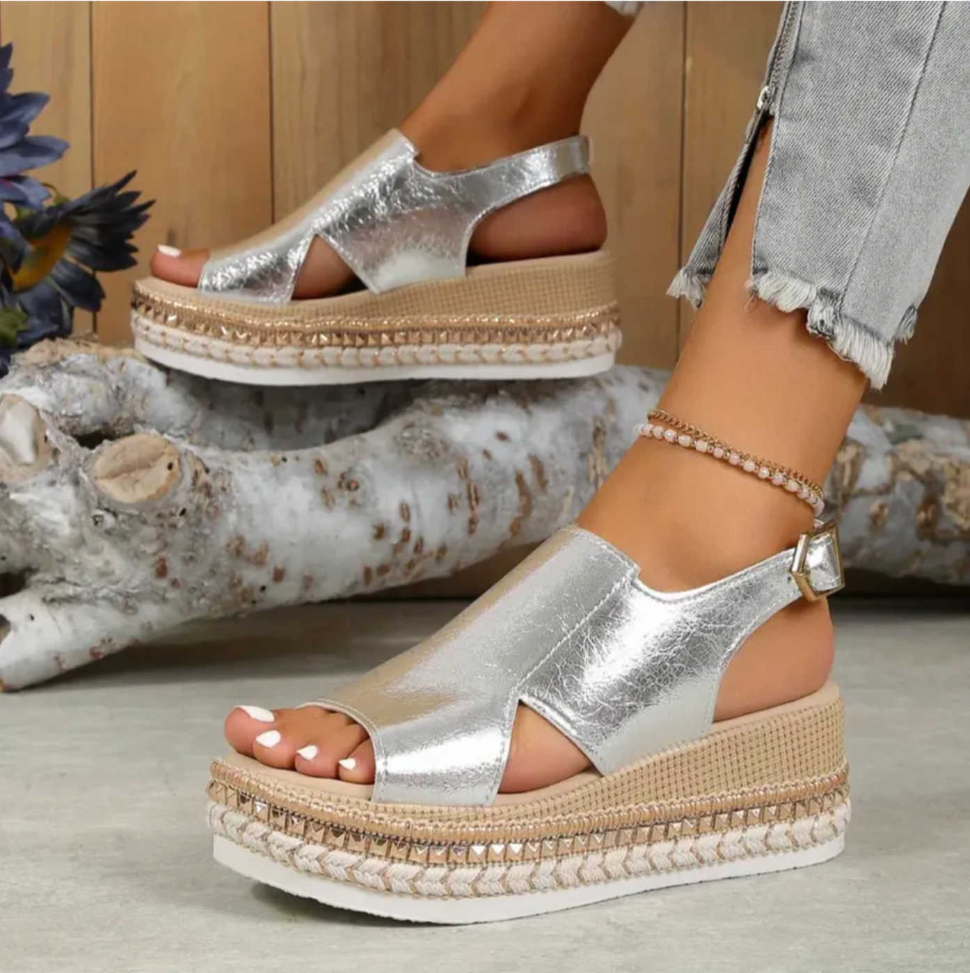 Velmira | Women's Orthopedic Slingback Wedge Heel Sandals
