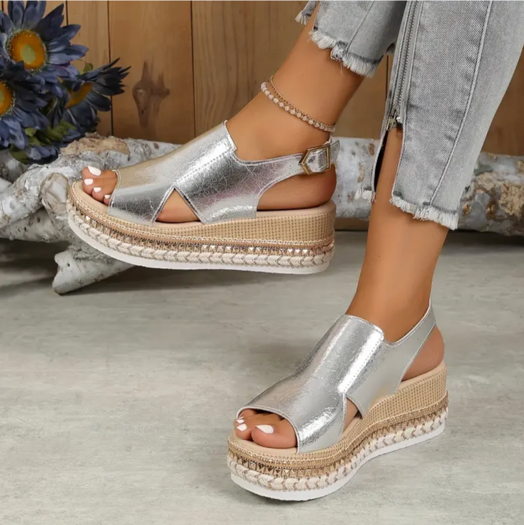 Aria | Women's Orthopedic Slingback Wedge Heel Sandals