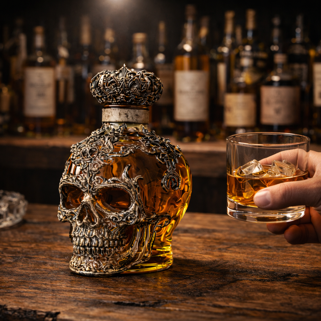 Stephen | Whisky Bottle Skulls Design