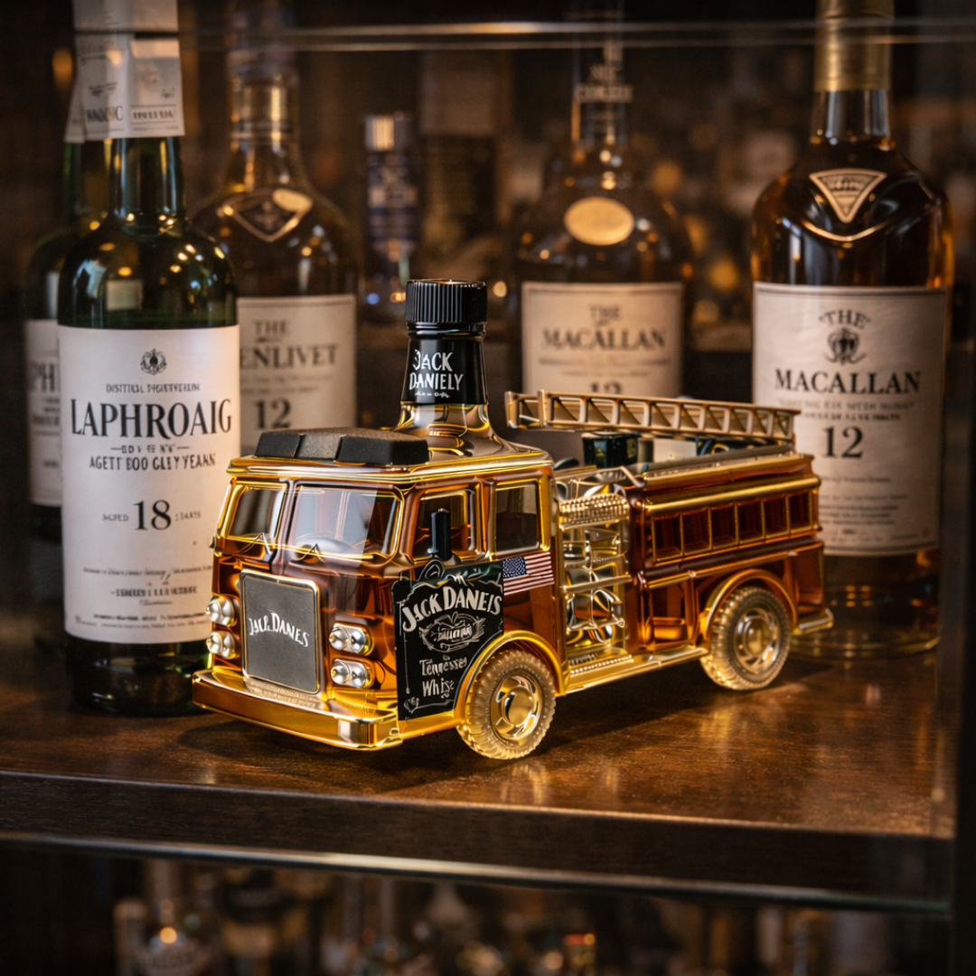 James | Whisky Bottle Jack Daniel Firefighter Design