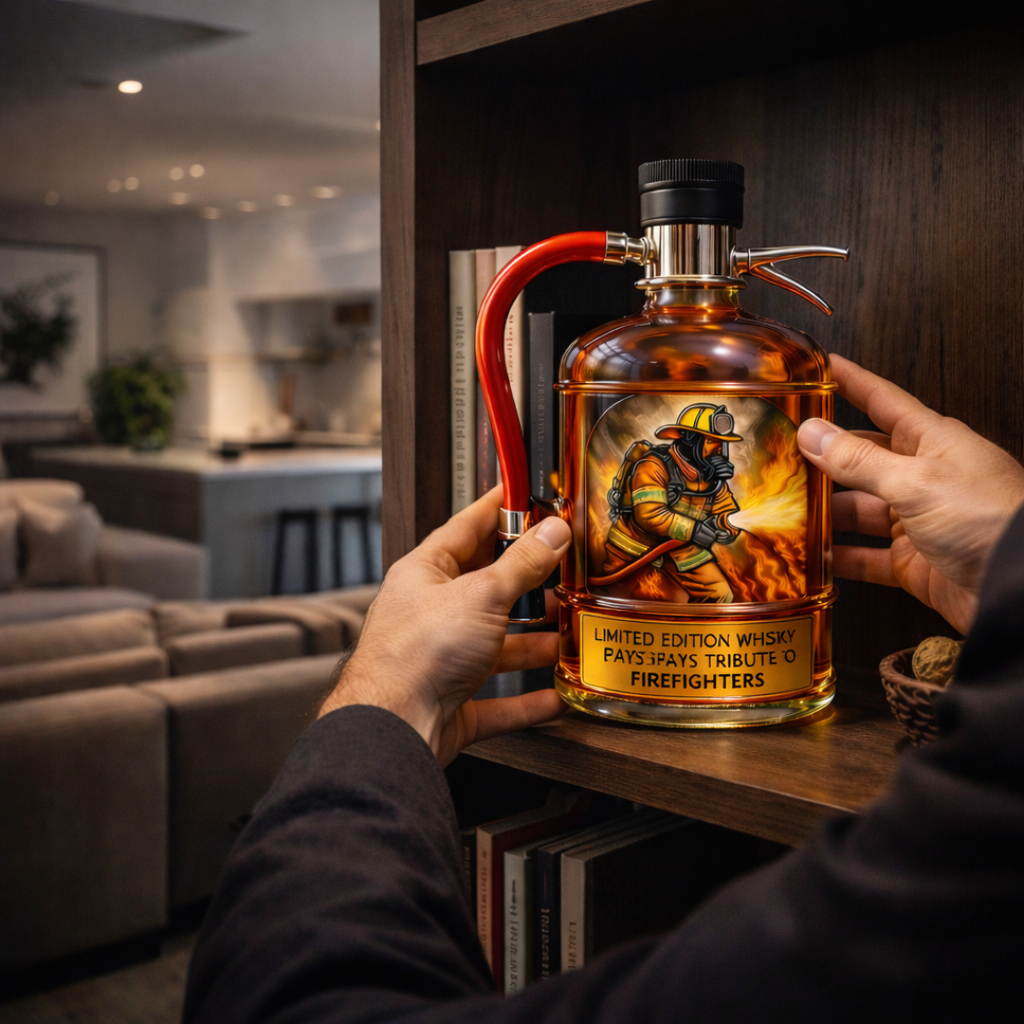 Timothy | Whisky Bottle Fire Extinguisher Design