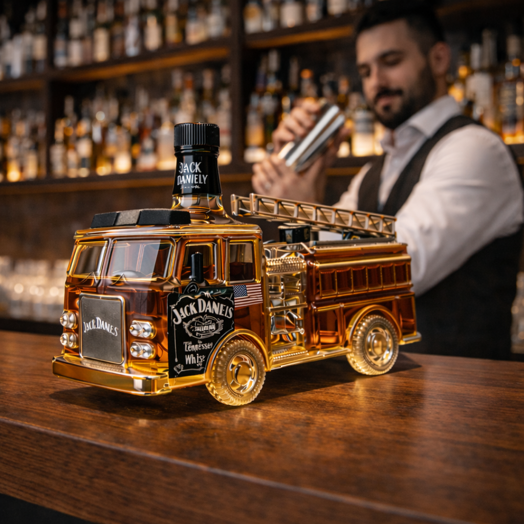 James | Whisky Bottle Jack Daniel Firefighter Design
