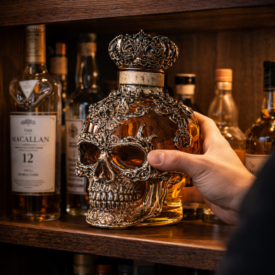 Stephen | Whisky Bottle Skulls Design