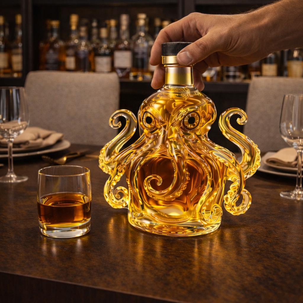 Dale | Whisky Bottle Octopus Design