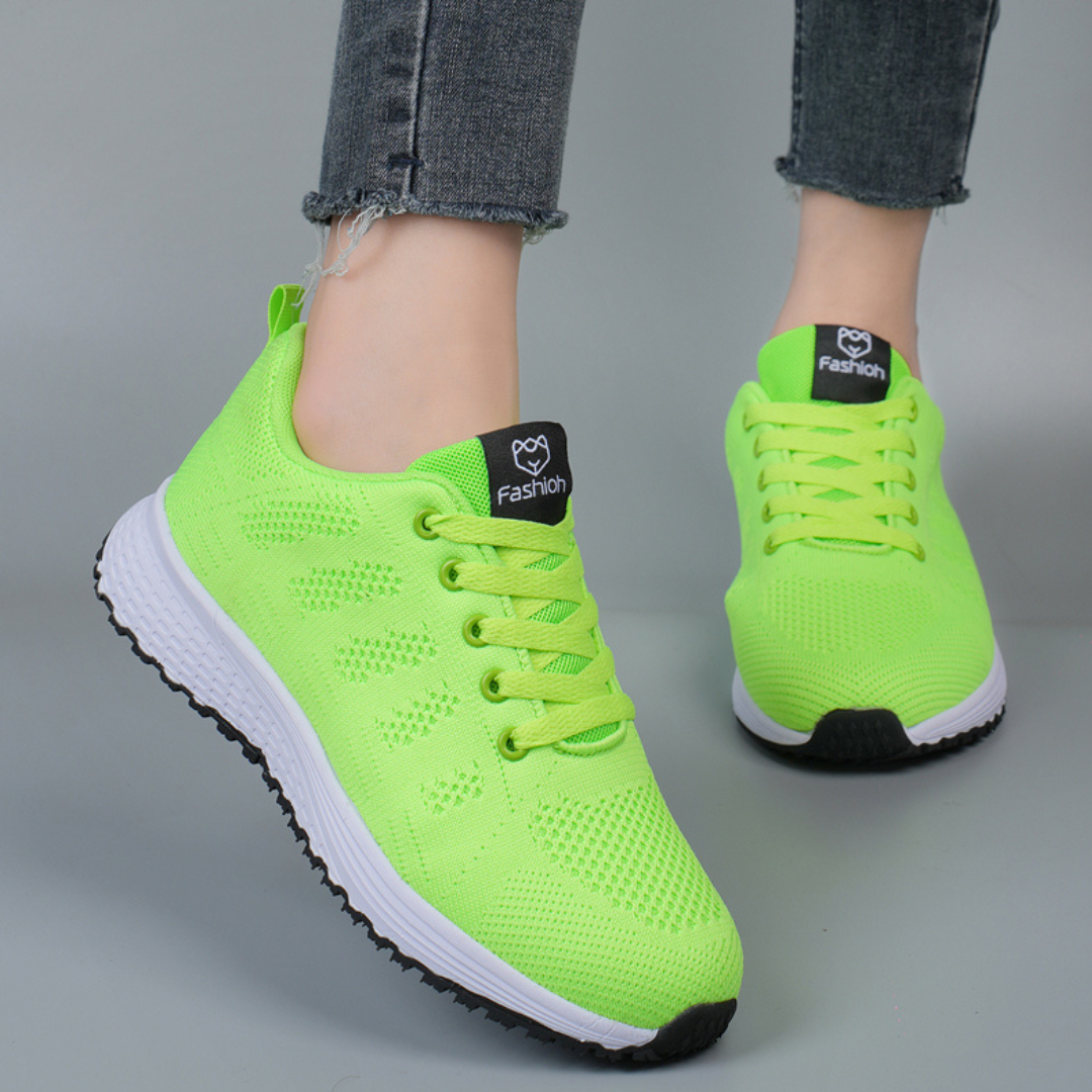 Amara | Women's Knit Lace-Up Orthopedic Sneakers