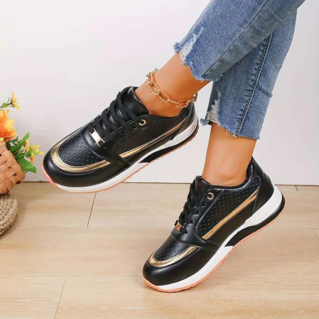 Mira | Women's Perforated Platform Casual Sneakers