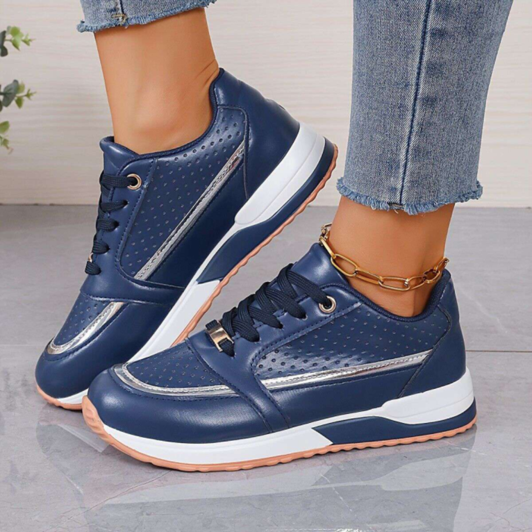 Nina | Women's Perforated Platform Style Sneakers
