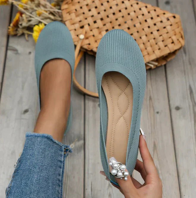 Brina | Women's Knit Slip-On Ballet Flats