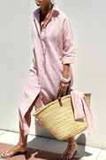 Sophia | Timeless Striped Shirt Dress