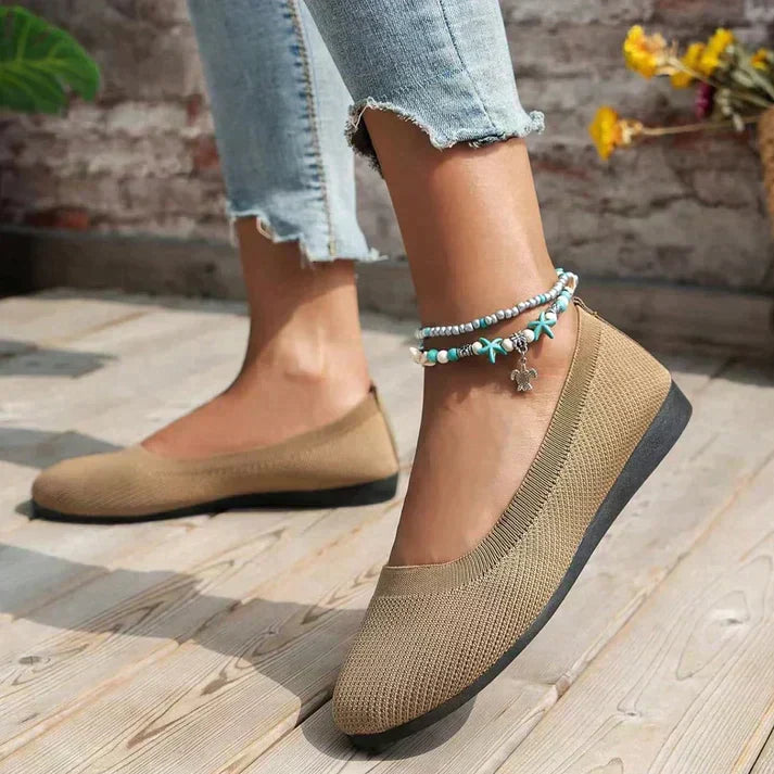 Brina | Women's Knit Slip-On Ballet Flats